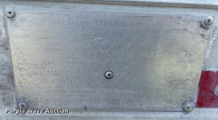 image for item MJ9067 1997 Great Dane dry van trailer