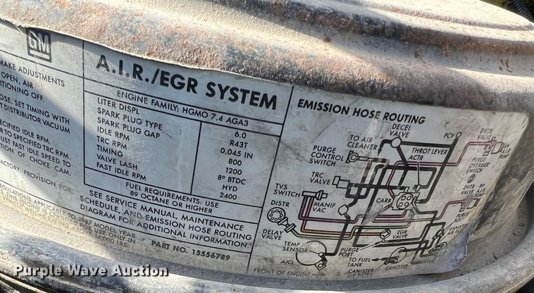 image for item MM9051 1987 GMC C7000 truck cab and chassis