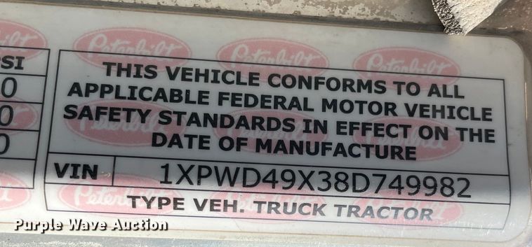 image for item MM9310 2008 Peterbilt 388  semi truck