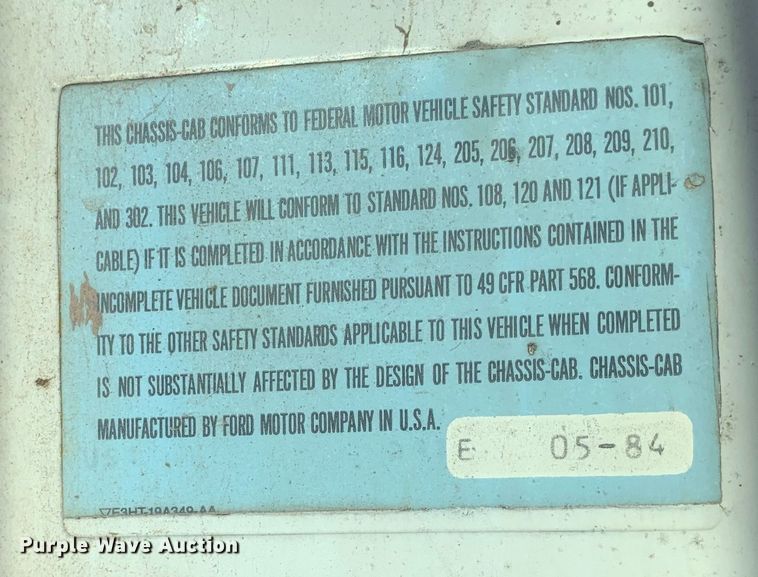 image for item MM9713 1984 Ford LNT8000  roll-off container truck