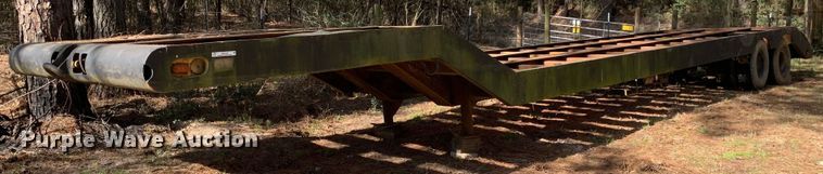 image for item MM9769 1973 Nabors  drop deck equipment trailer