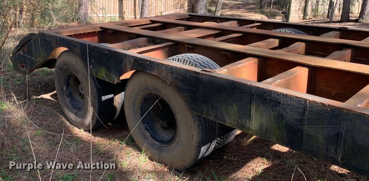 image for item MM9769 1973 Nabors  drop deck equipment trailer