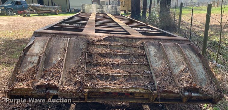 image for item MM9769 1973 Nabors  drop deck equipment trailer