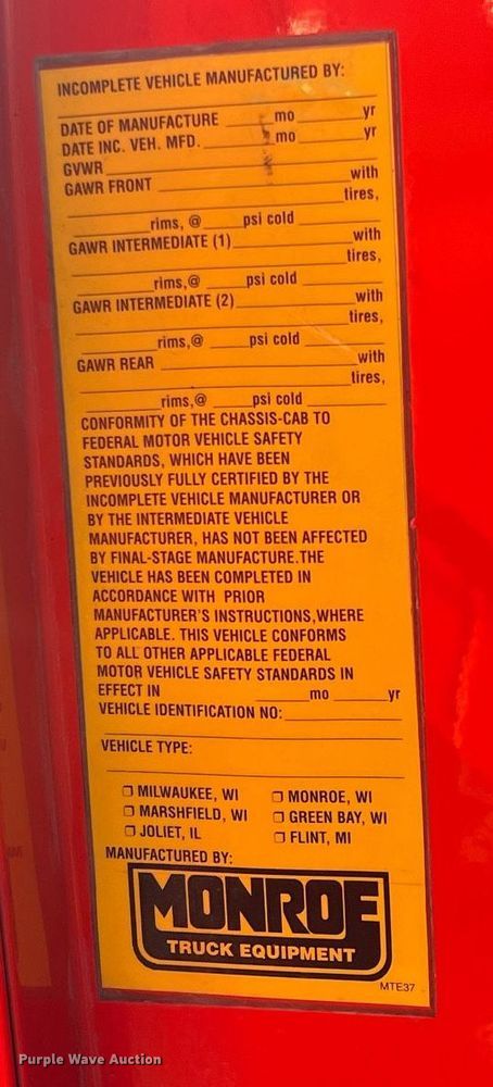 image for item DG5372 2003 Sterling LT7501  dump truck