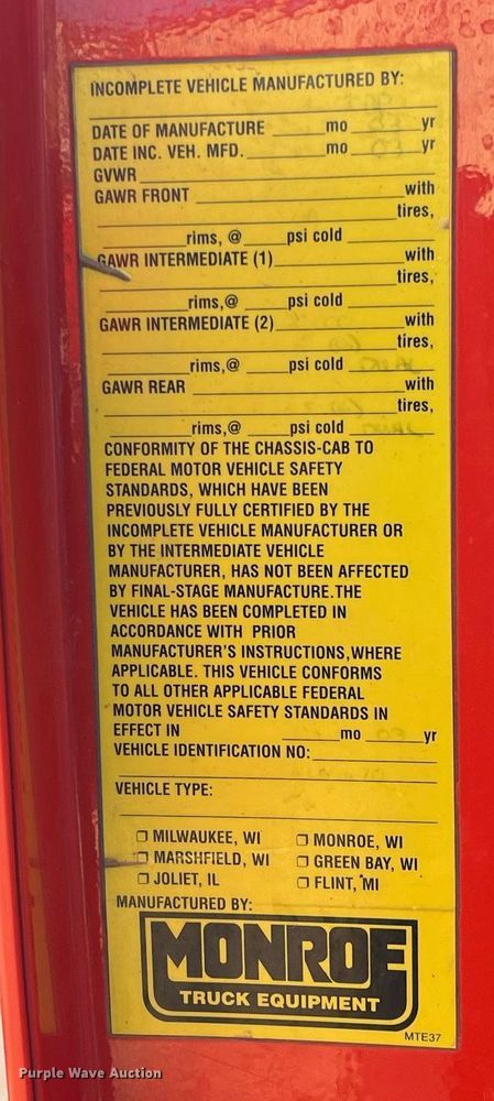 image for item DG5375 2003 Sterling LT7501  dump truck