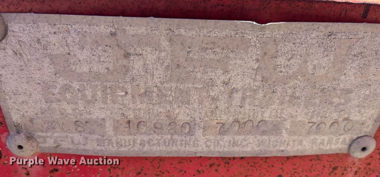 image for item DG5406 1991 JFW F2W  utility trailer