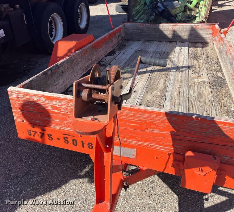 image for item DG5408 1986 JFW B1FB  utility trailer