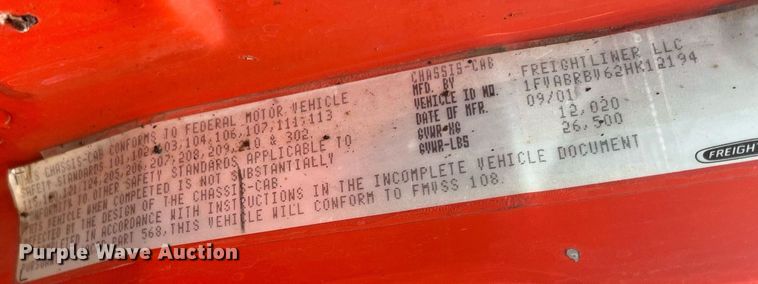 image for item DG5428 2002 Freightliner FL60  oil distributor truck