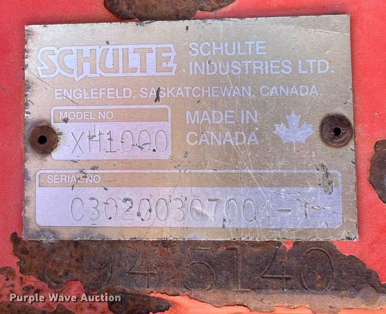 image for item DG5437 2000 Schulte XH1000  rotary mower