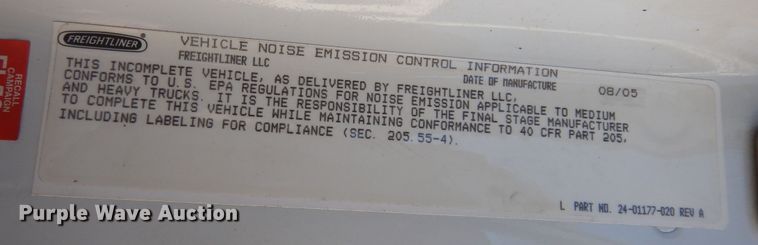 image for item DK7635 2006 Freightliner Business Class M2  bridge inspection truck