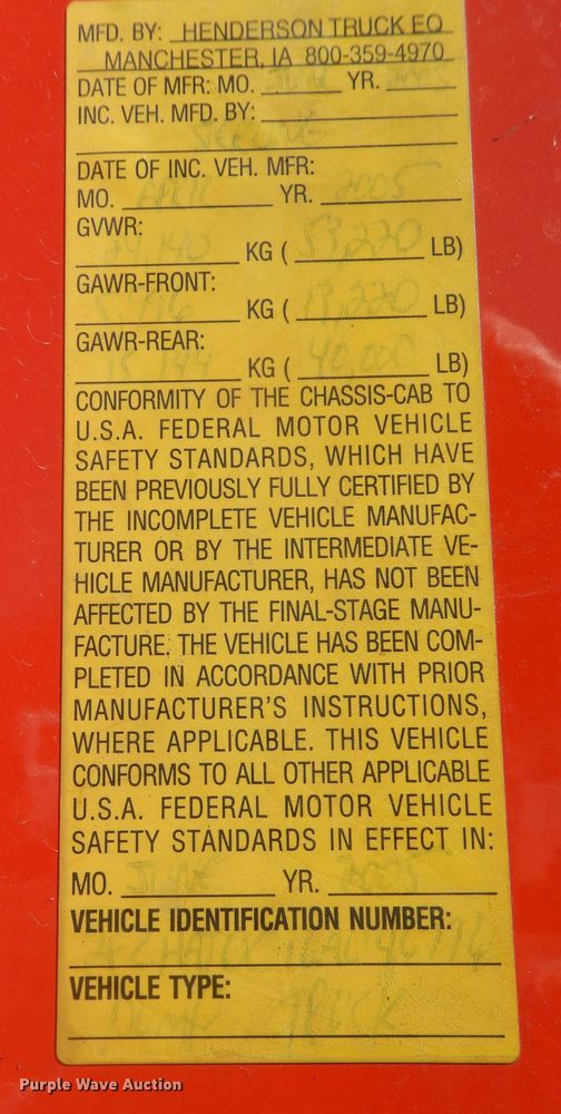 image for item DK7679 2006 Sterling LT7501  dump truck