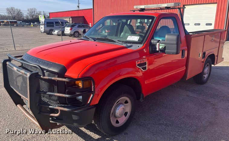 image for item DQ4099 2009 Ford F250 Super Duty  utility bed pickup truck