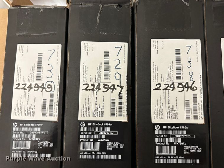 image for item IE9720 (16) HP Elitebook 8760W laptops
