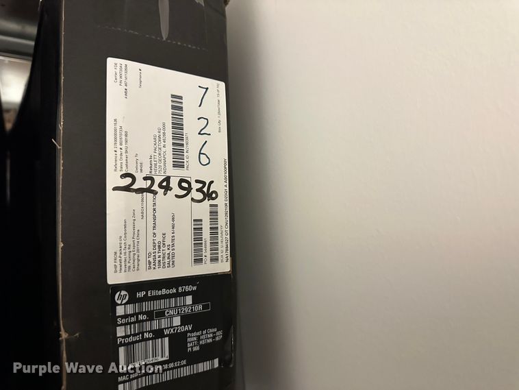 image for item IE9720 (16) HP Elitebook 8760W laptops