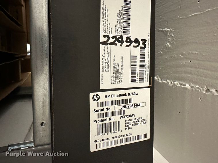 image for item IE9720 (16) HP Elitebook 8760W laptops