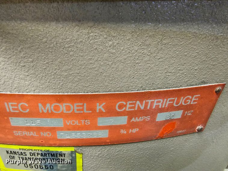 image for item KS9478 IEC K  centrifuge
