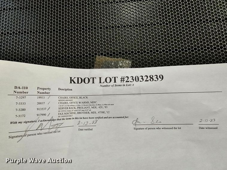 image for item KS9501 Office supplies and equipment