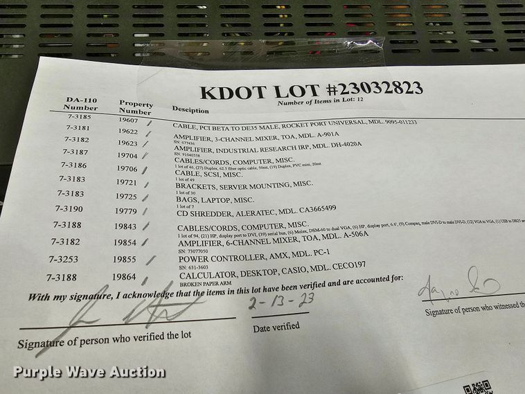 image for item KS9517 Office supplies and equipment