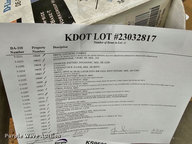 image for item KS9523 Office supplies and equipment