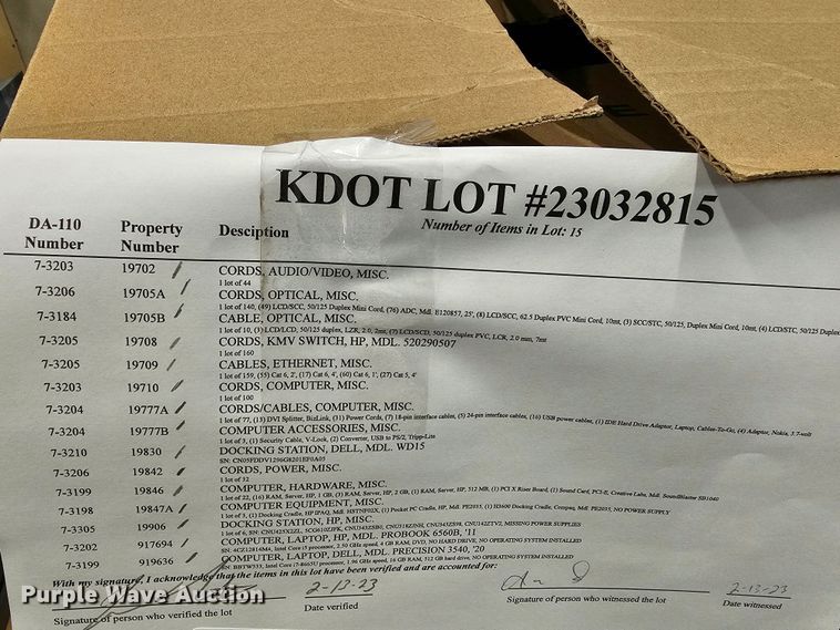 image for item KS9525 Office supplies and equipment