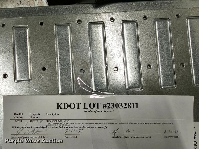 image for item KS9529 (12) SAN storage units