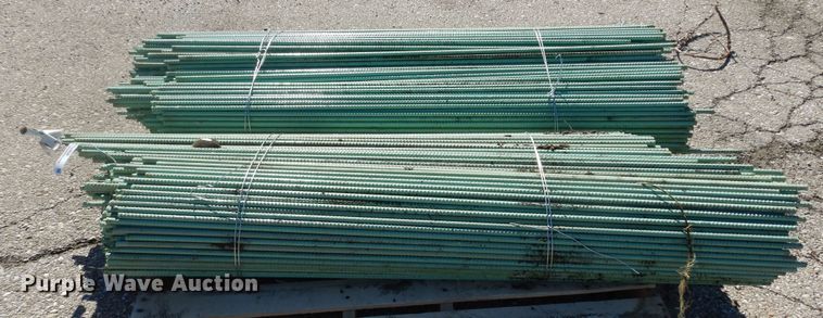 image for item KS9550 Approximately 940 pieces of epoxy coated re-bar