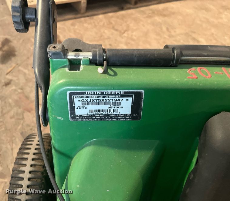 image for item LD9718 John Deere JX75  push mower