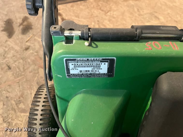 image for item LD9718 John Deere JX75  push mower