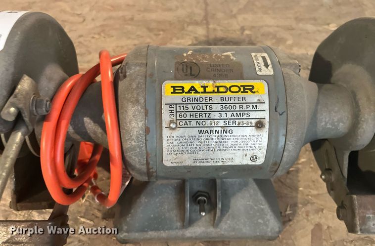 image for item LD9724 Baldor 612  bench grinder/buffer