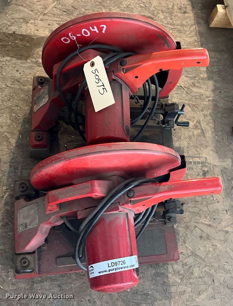 image for item LD9726 (2) Milwaukee chop saws