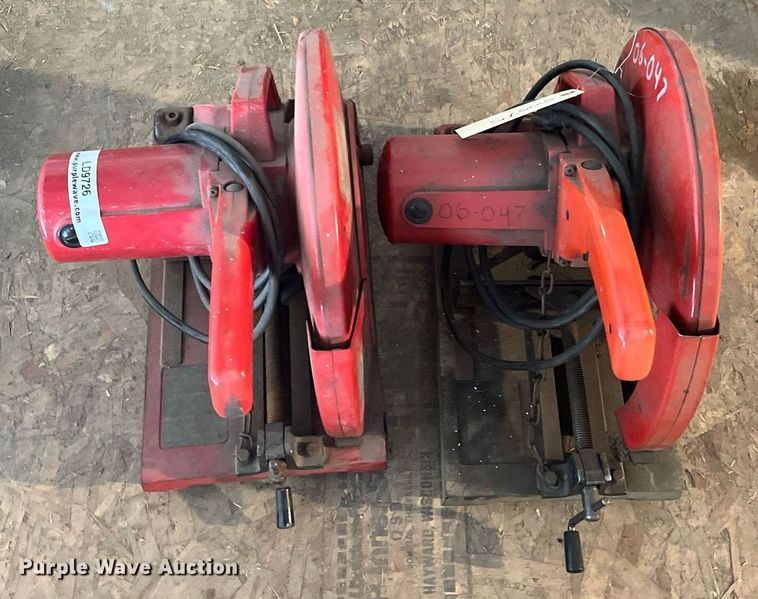 image for item LD9726 (2) Milwaukee chop saws