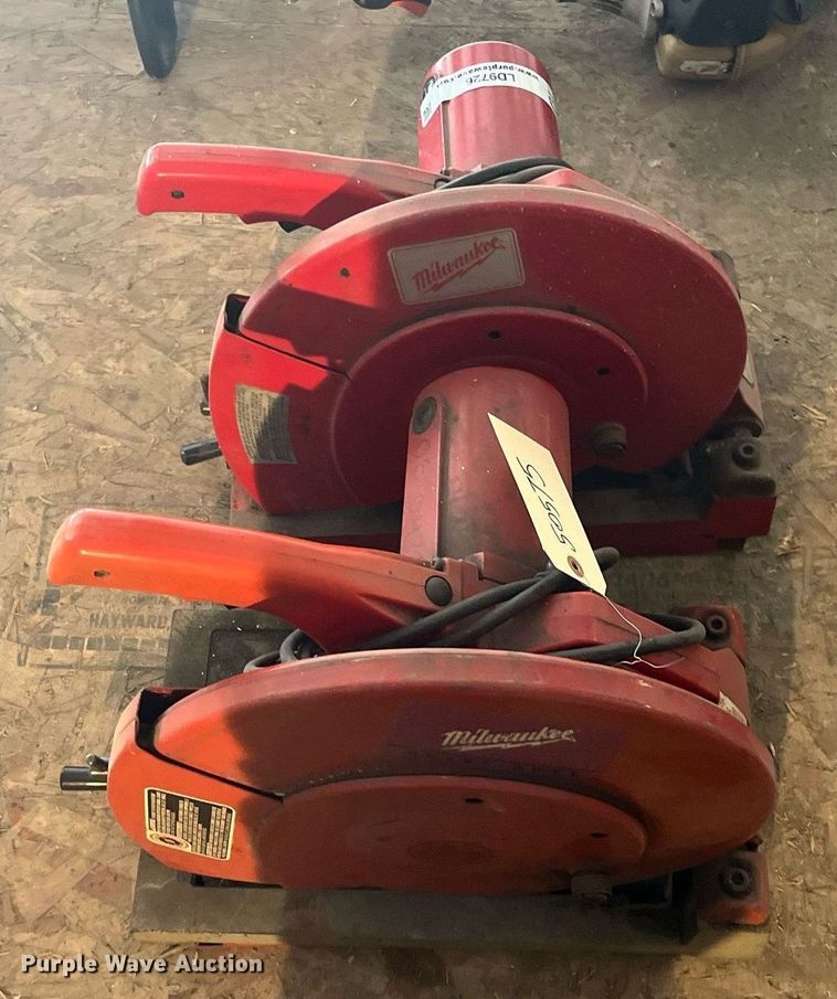 image for item LD9726 (2) Milwaukee chop saws