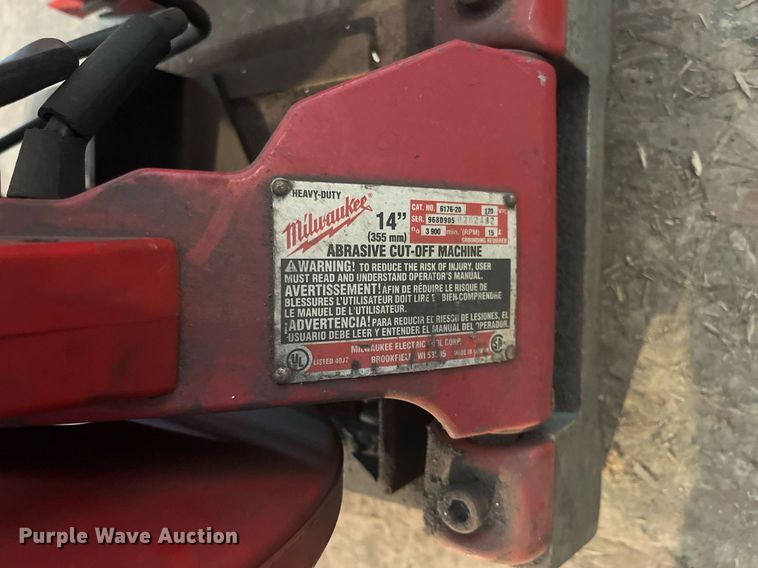 image for item LD9726 (2) Milwaukee chop saws