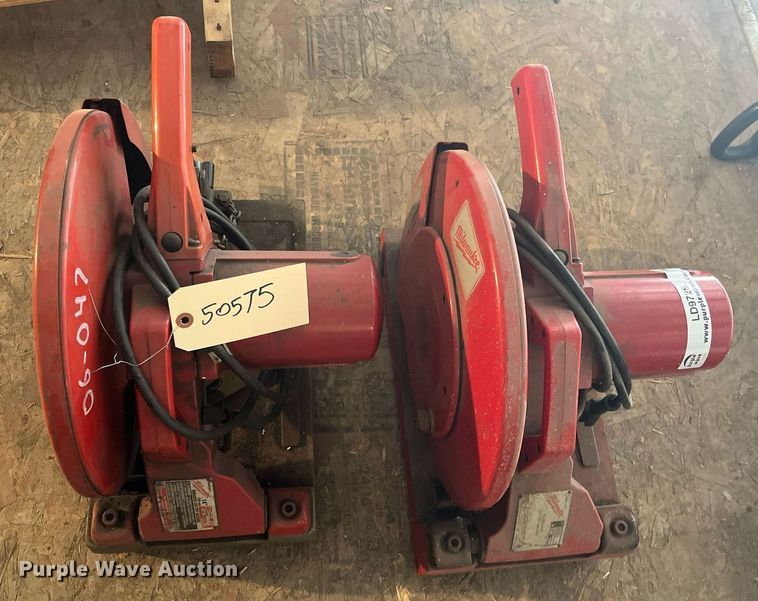image for item LD9726 (2) Milwaukee chop saws