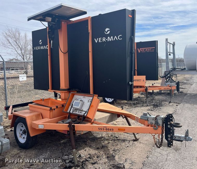 image for item LD9728 2009 Ver-Mac PCMS1210  message board trailer