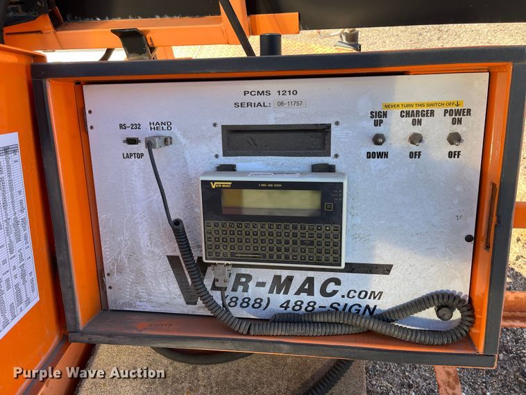 image for item LD9729 2008 Ver-Mac PCMS1210  message board trailer