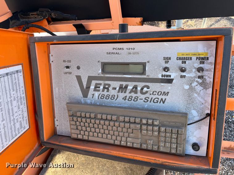 image for item LD9733 2008 Ver-Mac PCMS1210  message board trailer