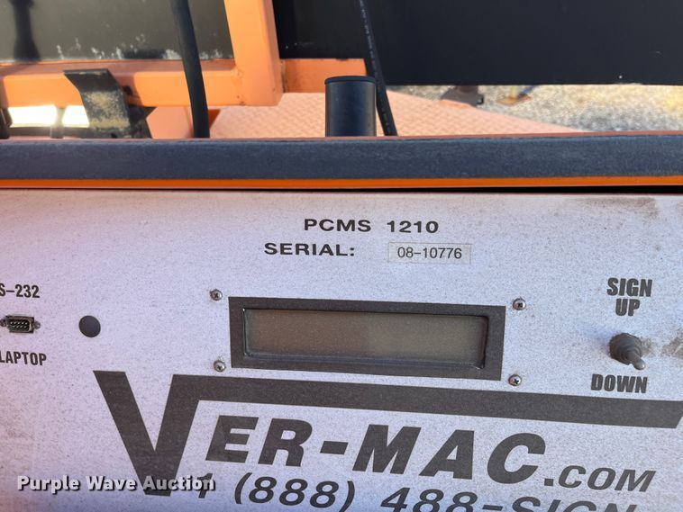 image for item LD9734 2008 Ver-Mac PCMS1210  message board trailer