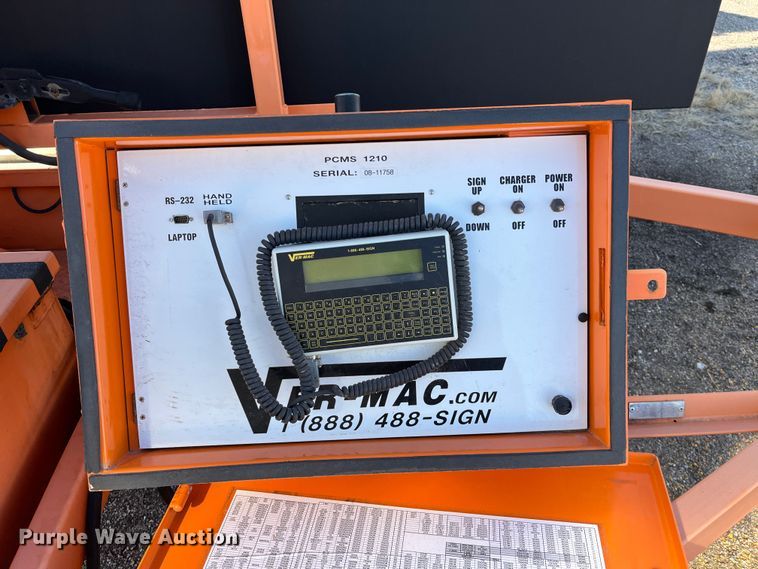 image for item LD9735 2009 Ver-Mac PCMS1210  message board trailer