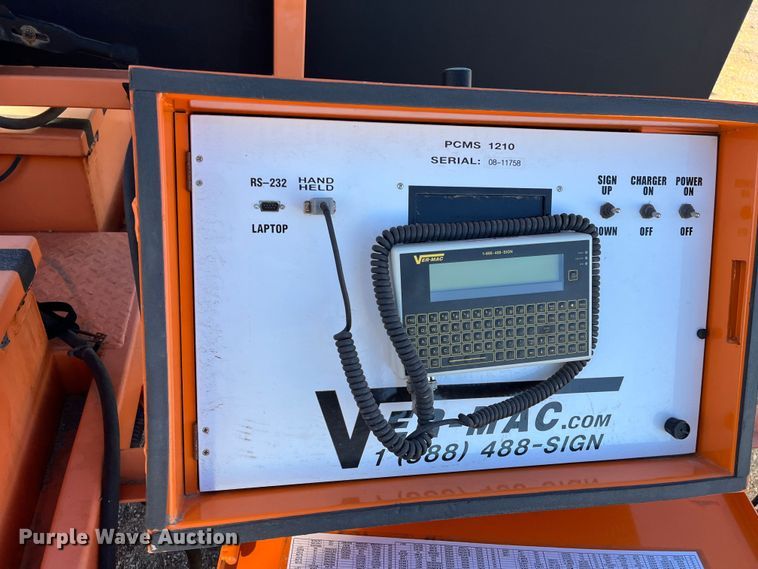 image for item LD9735 2009 Ver-Mac PCMS1210  message board trailer