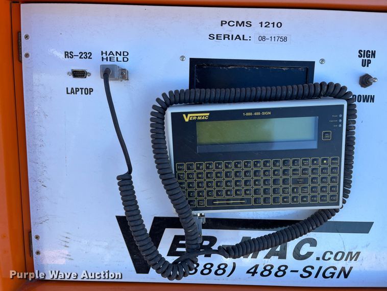 image for item LD9735 2009 Ver-Mac PCMS1210  message board trailer