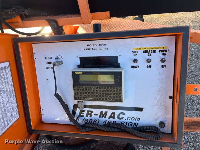 image for item LD9736 2008 Ver-Mac PCMS1210  message board trailer