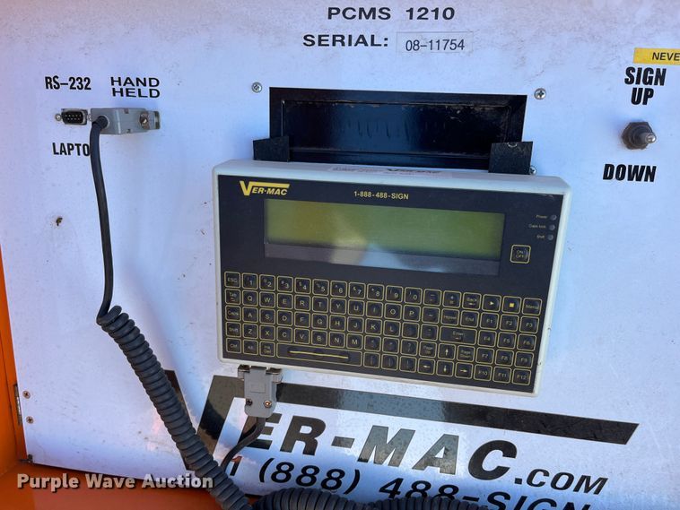 image for item LD9736 2008 Ver-Mac PCMS1210  message board trailer