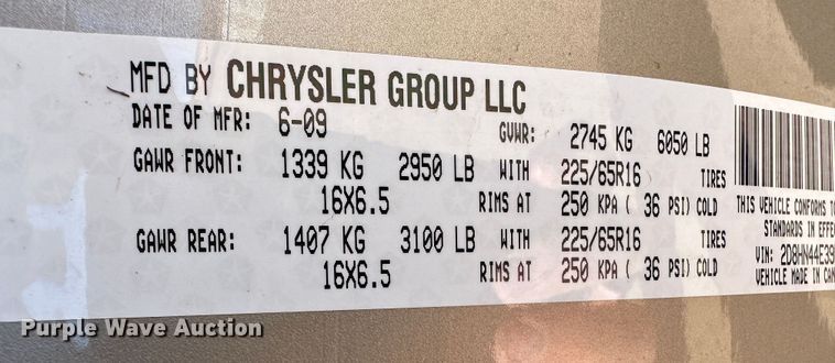 image for item LT9070 2009 Dodge Grand Caravan  van