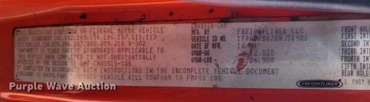 image for item LT9488 2002 Freightliner FL60  oil distributor truck