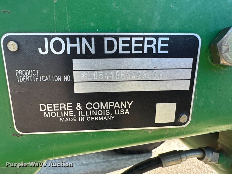 image for item LT9494 2007 John Deere 6415  tractor