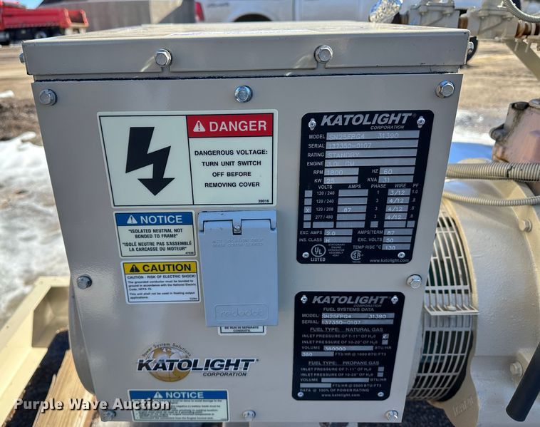image for item LT9499 2007 Katolight SN25FPG4-31390  generator