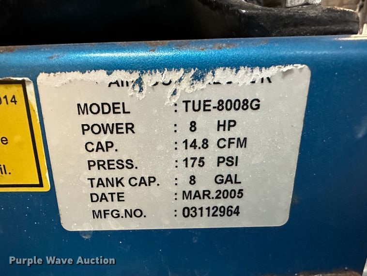image for item LT9504 Puma TUE8008G  air compressor