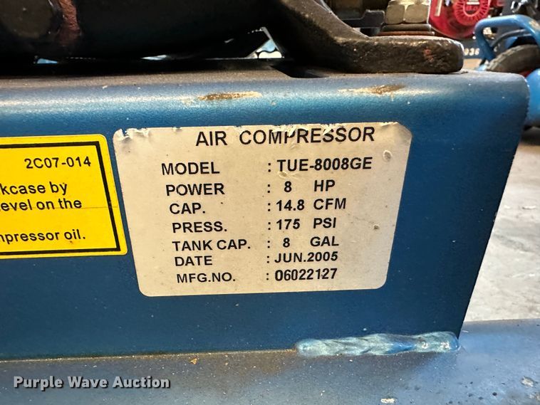 image for item LT9506 Puma TUE8008GE  air compressor