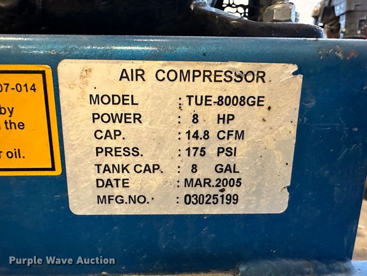 image for item LT9509 Puma TUE8008GE  air compressor